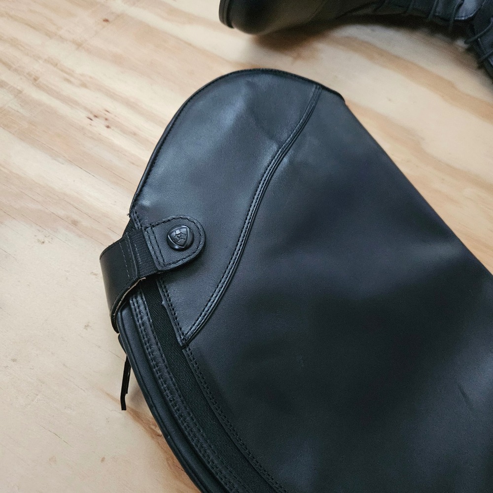 Ariat Kinsley Field Boots Black Leather Tall Riding Boots 10036000 Womens 11 XWM - Picture 3 of 8